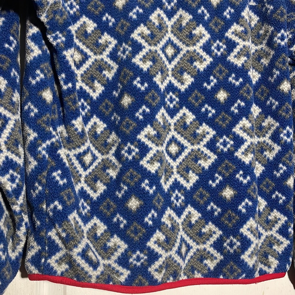 Patagonia Synchilla Snap T Size Small Aurora Blue Snowflake - Picture 8 of 9